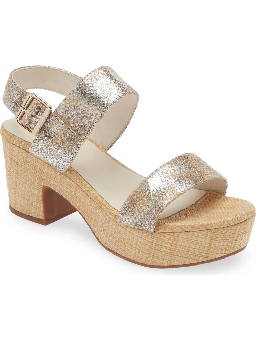 Chocolat Blu Grettel Platform Sandals In Tan Embossed Snake